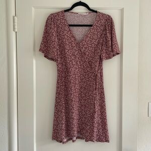 Floral wrap dress size medium